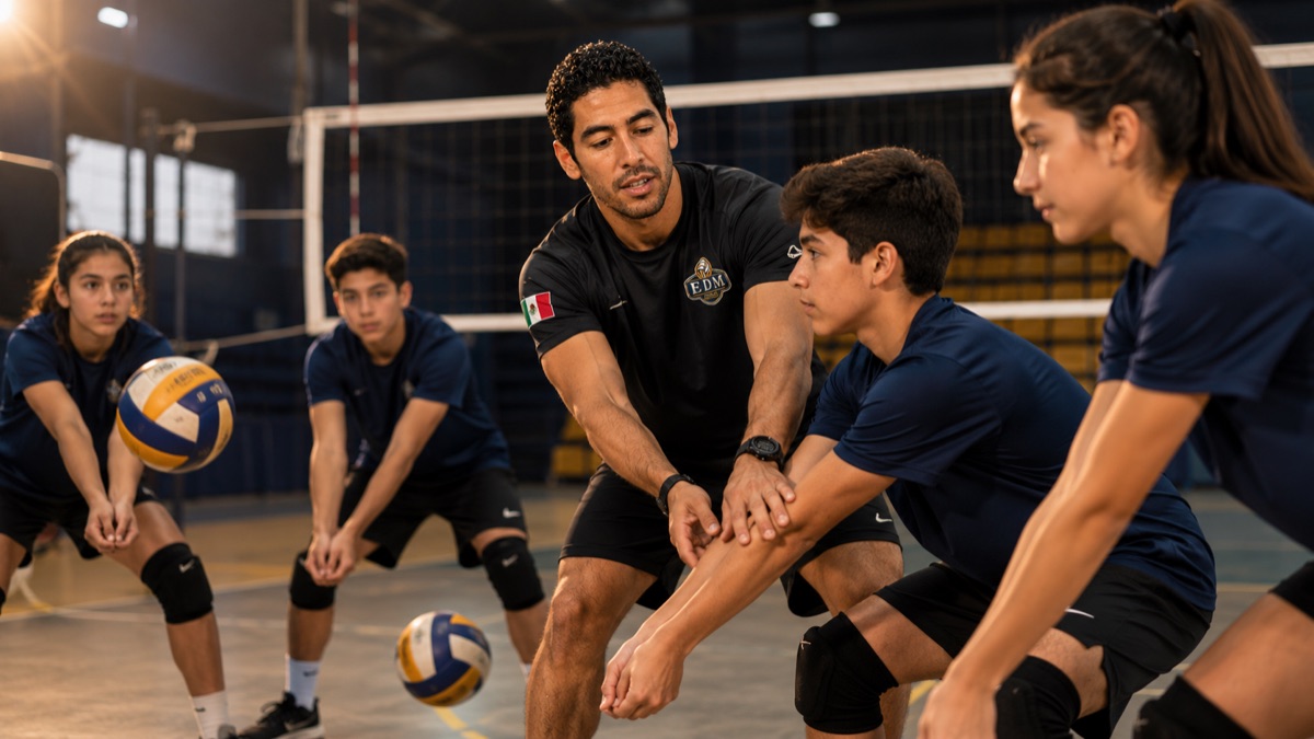 Entrenamiento del Ciclo Anual Integral de voleibol en EDM